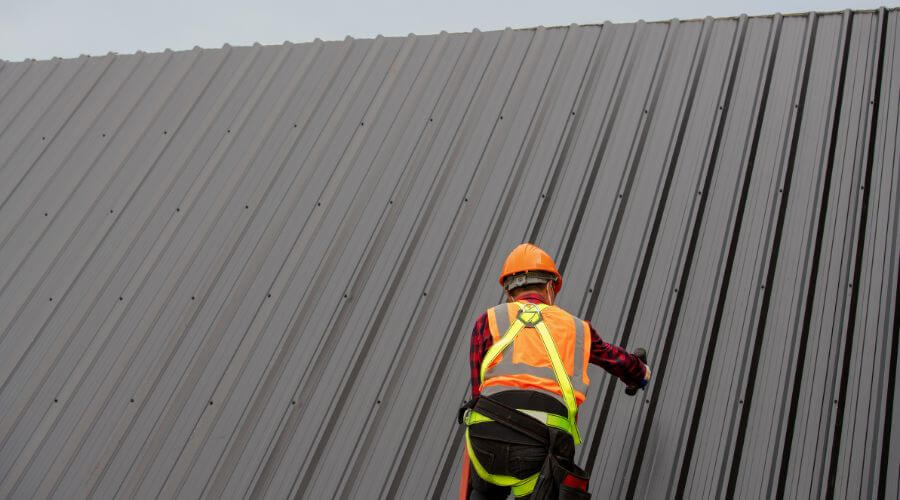 Professional metal roof installation services in Blue River, OR
